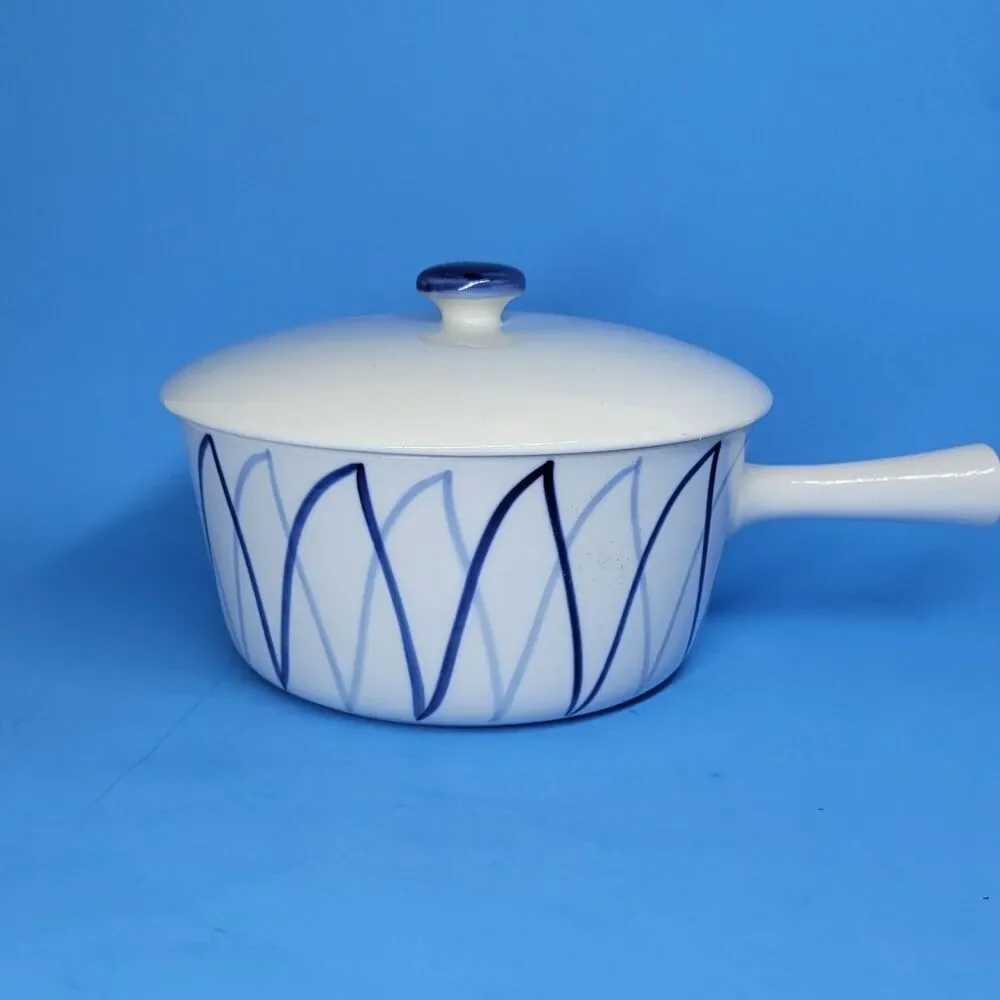 Lyngby Porcelain Dan-lld lldfast Denmark Blue Harlequin Flame 7